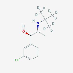 molecular formula C13H20ClNO B12293091 rac erythro Dihydrobupropion-d9 