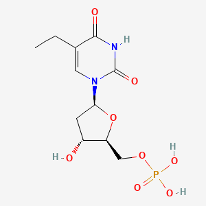 molecular formula C11H17N2O8P B1229315 Ethyldeoxyuridine monophosphate CAS No. 56576-83-1
