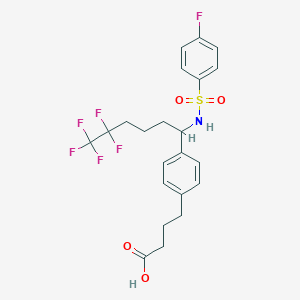 molecular formula C22H23F6NO4S B12293157 RS-601 