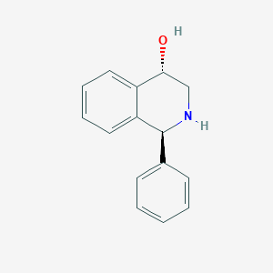 molecular formula C15H15NO B12293164 4-Isoquinolinol, 1,2,3,4-tetrahydro-1-phenyl-, trans- 