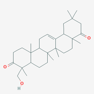 molecular formula C30H46O3 B12293197 4-(Hydroxymethyl)-4,6a,6b,8a,11,11,14b-heptamethyl-1,2,4a,5,6,7,8,10,12,12a,14,14a-dodecahydropicene-3,9-dione 