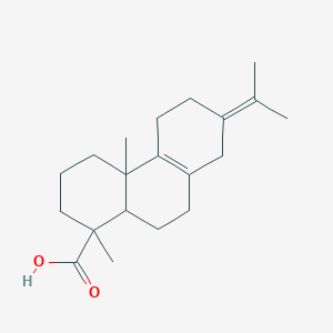 molecular formula C20H30O2 B12293281 1,4a-dimethyl-7-propan-2-ylidene-3,4,5,6,8,9,10,10a-octahydro-2H-phenanthrene-1-carboxylic acid 