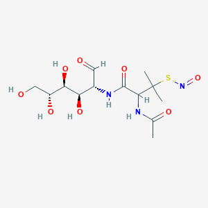 molecular formula C13H23N3O8S B12293320 D-Glucose, 2-[[2-(acetylamino)-3-methyl-3-(nitrosothio)-1-oxobutyl]amino]-2-deoxy- 