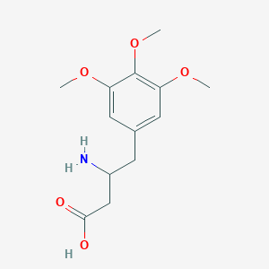 molecular formula C13H19NO5 B12293322 3-Amino-4-(3,4,5-trimethoxyphenyl)butyric Acid 