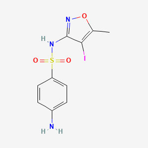 molecular formula C10H10IN3O3S B12293332 Benzenesulfonamide, 4-amino-N-(4-iodo-5-methyl-3-isoxazolyl)- CAS No. 1024-37-9