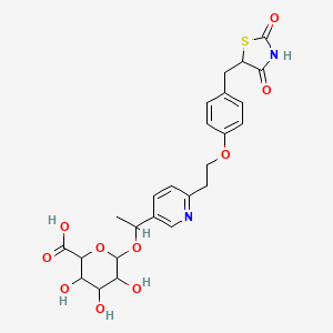 molecular formula C25H28N2O10S B12293338 Hydroxy Pioglitazone (M-IV) b-D-Glucuronide 