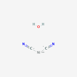 molecular formula C2H2N2NiO B12293366 Nickel cyanide (Ni(CN)2), hydrate 