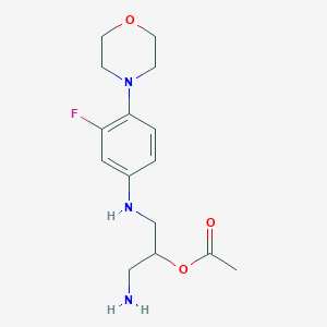 molecular formula C15H22FN3O3 B12293373 N-Desacetyl-N,O-descarbonylO-AcetylLinezolid 