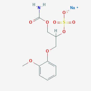 molecular formula C11H14NNaO8S B12293408 Methocarbamol-O-sulfate-d5SodiumSalt 