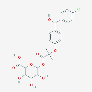 molecular formula C23H25ClO10 B12293421 Fenirofibrate Acyl-beta-D-glucuronide 