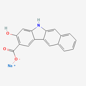molecular formula C17H10NNaO3 B12293435 sodium;3-hydroxy-5H-benzo[b]carbazole-2-carboxylate 