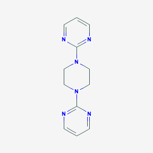 molecular formula C12H14N6 B122935 2-[4-(Pyrimidin-2-yl)piperazin-1-yl]pyrimidine CAS No. 84746-24-7