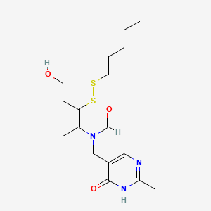 molecular formula C17H27N3O3S2 B1229351 Oxythiamine amyl disulfide CAS No. 84714-57-8