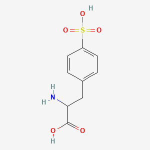 molecular formula C9H11NO5S B12293516 2-amino-3-(4-sulfophenyl)propanoic Acid 