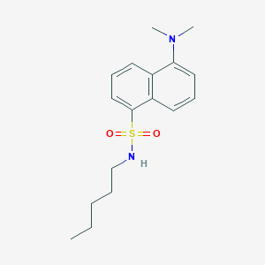 molecular formula C17H24N2O2S B12293553 5-(Dimethylamino)-N-pentylnaphthalene-1-sulfonamide CAS No. 94118-83-9
