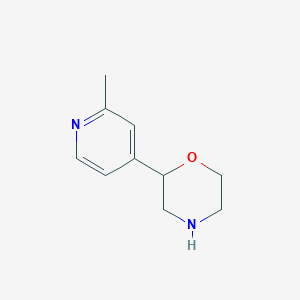 molecular formula C10H14N2O B12293556 2-(2-Methylpyridin-4-yl)morpholine CAS No. 1211523-01-1