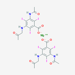 molecular formula C24H20I6MgN4O8 B12293564 magnesium;3-acetamido-2,4,6-triiodo-5-(2-oxopropylamino)benzoate 