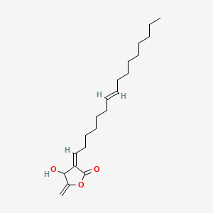 molecular formula C21H34O3 B12293707 (3Z)-3-[(E)-hexadec-7-enylidene]-4-hydroxy-5-methylideneoxolan-2-one 