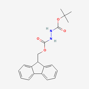 molecular formula C20H22N2O4 B12293769 1-((9H-fluoren-9-yl)methyl) 2-(tert-butyl) hydrazine-1,2-dicarboxylate 