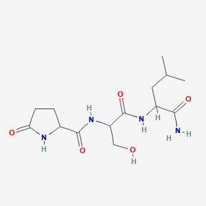 molecular formula C14H24N4O5 B12293806 H-DL-Pyr-DL-Ser-DL-Leu-NH2 