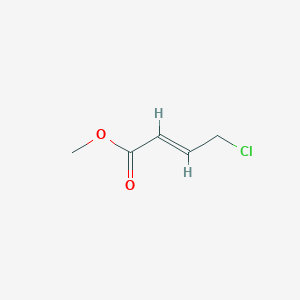 molecular formula C5H7ClO2 B12293846 2-Butenoic acid, 4-chloro-, methyl ester, (E)- 