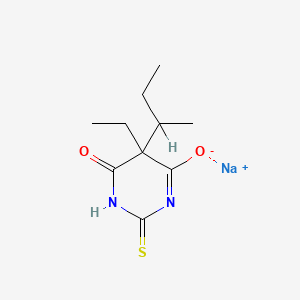 molecular formula C10H15N2NaO2S B1229388 Thiobutabarbital Sodium CAS No. 947-08-0