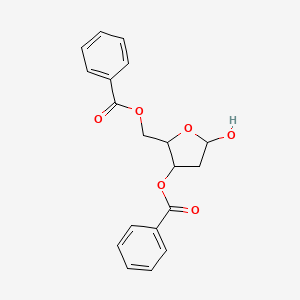 molecular formula C19H18O6 B12293912 3-Deoxy-L-ribose-2,5-dibenzoate 