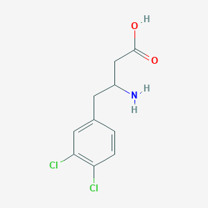 molecular formula C10H11Cl2NO2 B12293940 3-Amino-4-(3,4-dichlorophenyl)butyric Acid 