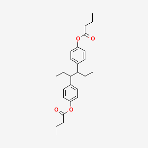 molecular formula C26H34O4 B12294026 Hexestrol dibutyrate CAS No. 36557-18-3