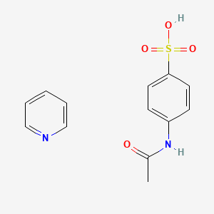 molecular formula C13H14N2O4S B12294036 4-Acetamidobenzenesulfonic acid;pyridine CAS No. 54981-38-3