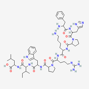 molecular formula C60H88N16O10 B12294125 H-DL-Phe-DL-His-DL-Pro-DL-Lys-DL-Arg-DL-Pro-DL-Trp-DL-xiIle-DL-Leu-OH 
