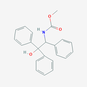 molecular formula C22H21NO3 B12294155 methyl N-(2-hydroxy-1,2,2-triphenylethyl)carbamate 