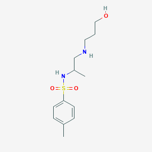molecular formula C13H22N2O3S B12294201 N-[1-(3-hydroxypropylamino)propan-2-yl]-4-methylbenzenesulfonamide 