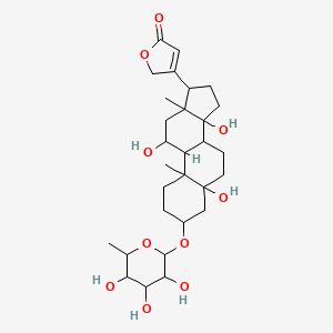 molecular formula C29H44O10 B12294271 Bipindogulomethyloside CAS No. 53152-43-5