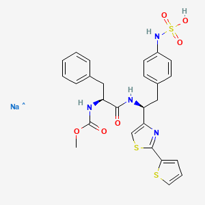 molecular formula C26H26N4NaO6S3 B12294278 Razuprotafib sodium salt 