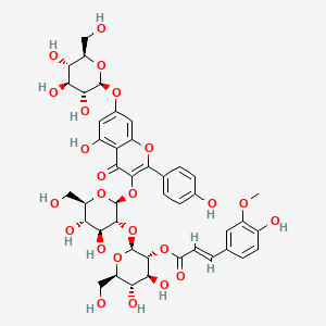 molecular formula C43H48O24 B12294292 Kaempferol 3-(2-feruloylsophoroside) 7-glucoside CAS No. 151649-63-7