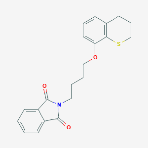 molecular formula C21H21NO3S B122943 8-((4-Phthalimidobutyl)oxy)thiochroman CAS No. 153804-48-9