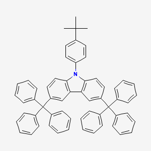 molecular formula C60H49N B12294361 9-(4-Tert-butylphenyl)-3,6-ditrityl-9h-carbazole 