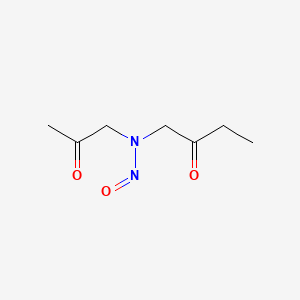 molecular formula C7H12N2O3 B12294370 N-Nitroso(2-oxobutyl)(2-oxopropyl)amine CAS No. 77698-20-5