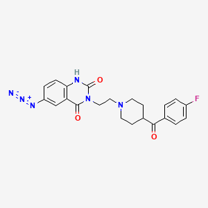 molecular formula C22H21FN6O3 B1229438 6-Azidoketanserin CAS No. 97930-92-2