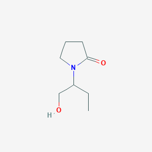 molecular formula C8H15NO2 B12294384 1-(1-Hydroxybutan-2-yl)pyrrolidin-2-one 