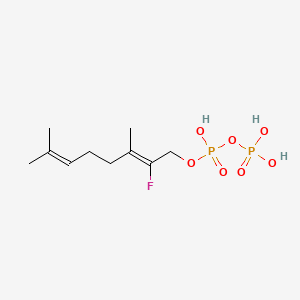 molecular formula C10H19FO7P2 B1229443 (Z)-2-Fluoro-3,7-dimethylocta-2,6-dien-1-yl trihydrogen diphosphate CAS No. 62163-14-8