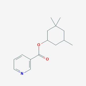molecular formula C15H21NO2 B12294433 3,3,5-Trimethylcyclohexyl pyridine-3-carboxylate 