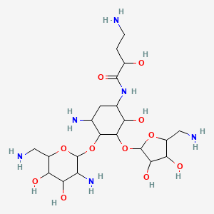 molecular formula C21H42N6O11 B12294439 Aminodeoxybutyrosin A CAS No. 49863-03-8