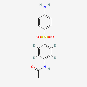 molecular formula C14H14N2O3S B12294478 N-acetyl Dapsone (D4') 