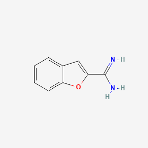 molecular formula C9H8N2O B1229452 2-Benzofurancarboximidamide CAS No. 72583-87-0