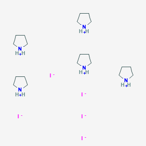 molecular formula C20H50I5N5 B12294520 Pyrrolidin-1-ium;pentaiodide 