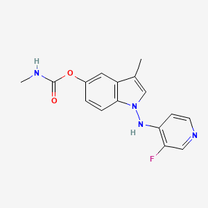 molecular formula C16H15FN4O2 B1229455 P10358 CAS No. 188240-59-7
