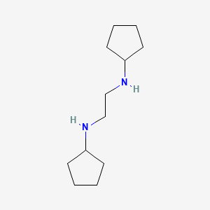 molecular formula C12H24N2 B12294612 N,N'-Dicyclopentyl-ethylenediamine CAS No. 10150-40-0