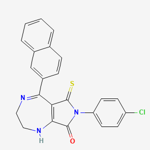 molecular formula C23H16ClN3OS B1229462 Dentacolor CAS No. 96935-47-6